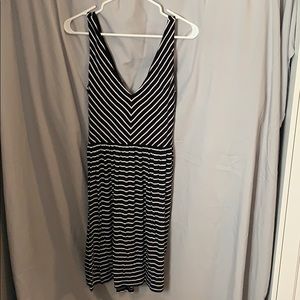Striped sundress with criss-cross straps size M